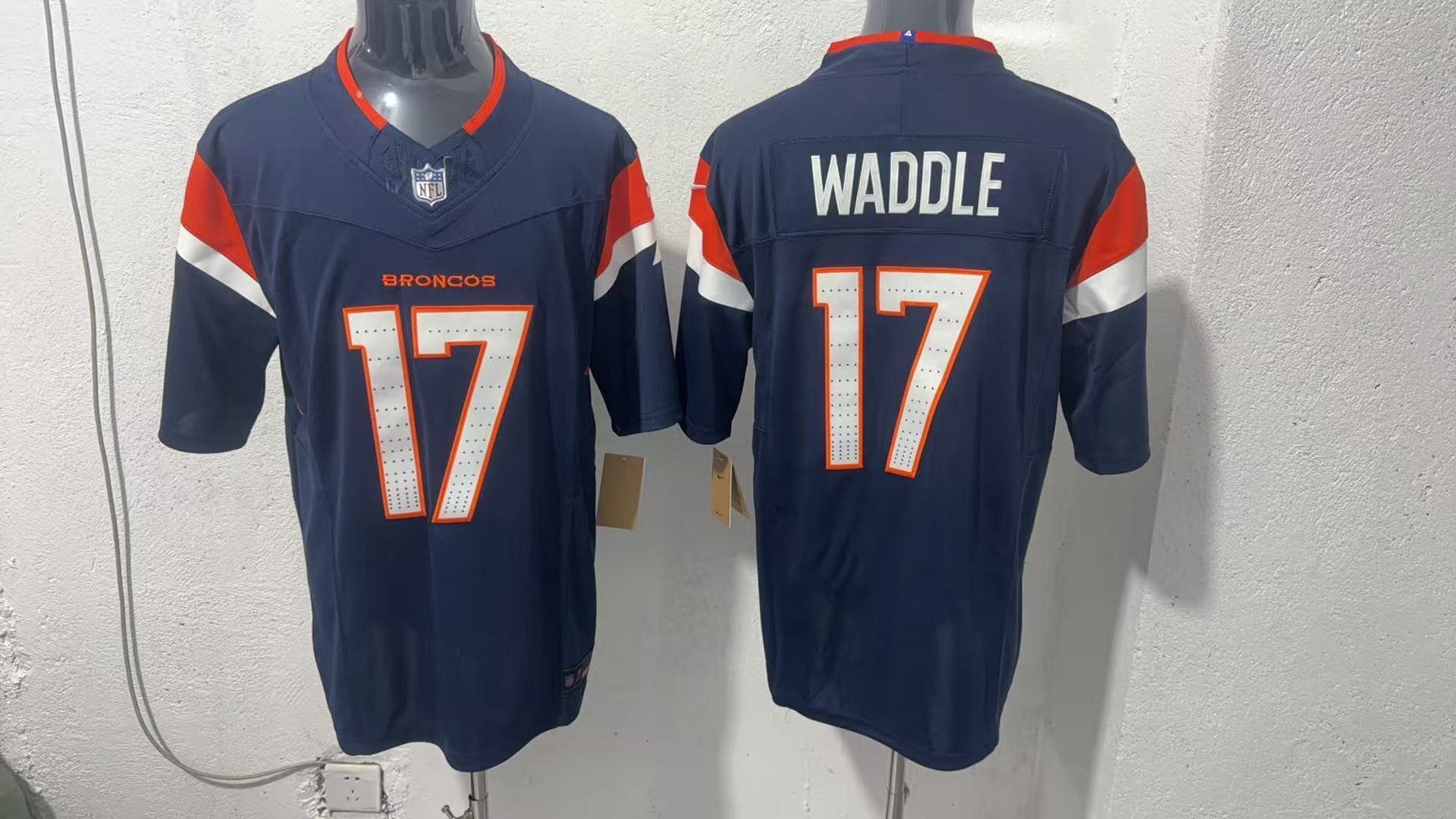 Men's Denver Broncos  Football Stitched   Jersey  17 WADDLE