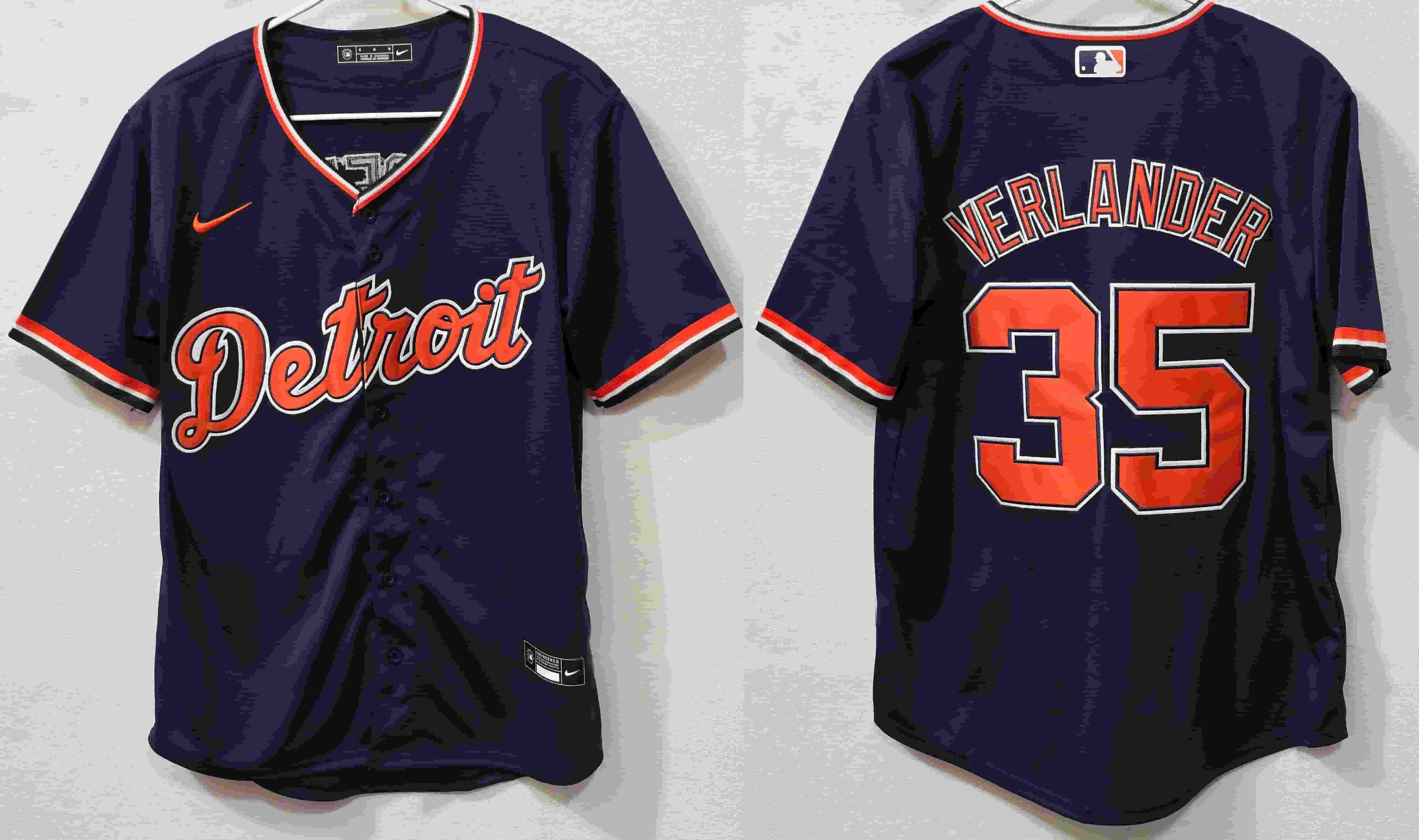 Men's Detroit  Tigers  2026 Alternate Vapor Premier Limited Jersey - All Stitched 35 VERLANDER