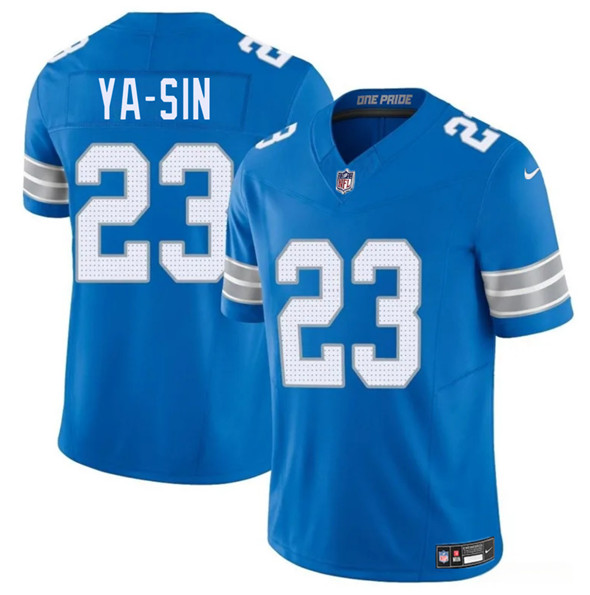 Men's Detroit Lions #23 Rock Ya-Sin Blue 2025 F.U.S.E. Vapor Limited Football Stitched Jersey