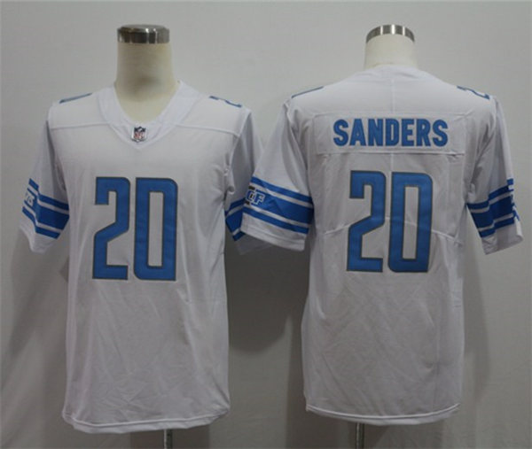 Men's Detroit Lions Retired Player #20 Barry Sanders Nike White Vapor Untouchable Limited Stitched Jersey