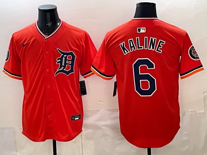 Men's Detroit Tigers 2026 Alternate Vapor Premier Limited Jersey -   - All Stitched Al Kaline 6