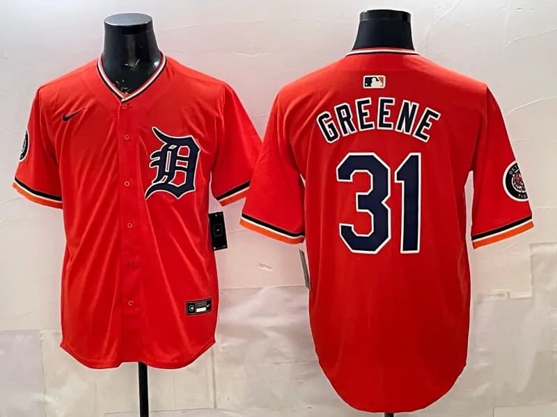 Men's Detroit Tigers 2026 Alternate Vapor Premier Limited Jersey -   - All Stitched Riley Greene 31