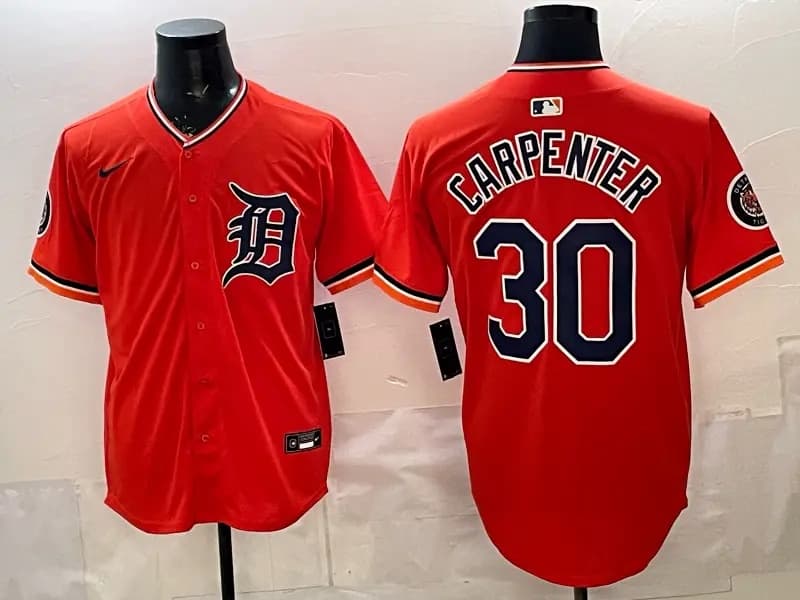 Men's Detroit Tigers 2026 Alternate Vapor Premier Limited Jersey -  - All Stitched Kerry Carpenter 30