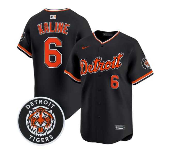Men's Detroit Tigers 2026 Alternate Vapor Premier Limited Jersey - All Stitched Al Kaline