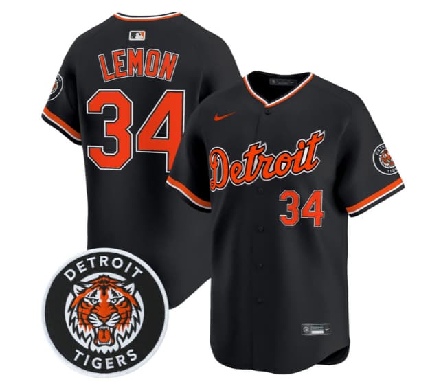 Men's Detroit Tigers 2026 Alternate Vapor Premier Limited Jersey - All Stitched Chet Lemon
