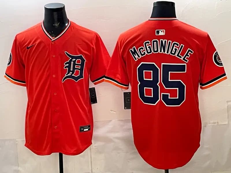 Men's Detroit Tigers 2026 Alternate Vapor Premier Limited Jersey - All Stitched McGONIGLE 85