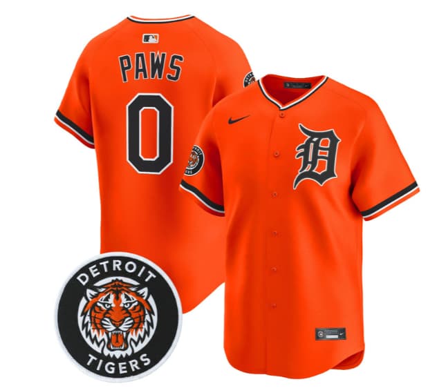Men's Detroit Tigers 2026 Alternate Vapor Premier Limited Jersey - All Stitched PAWS 0