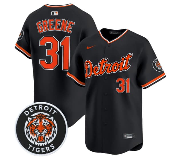 Men's Detroit Tigers 2026 Alternate Vapor Premier Limited Jersey - All Stitched Riley Greene