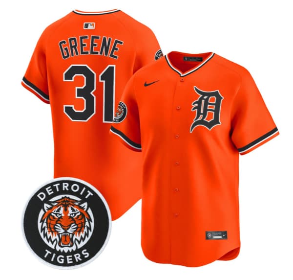 Men's Detroit Tigers 2026 Alternate Vapor Premier Limited Jersey - All Stitched Riley Greene 31