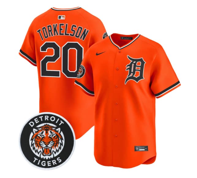 Men's Detroit Tigers 2026 Alternate Vapor Premier Limited Jersey - All Stitched Spencer Torkelson 20