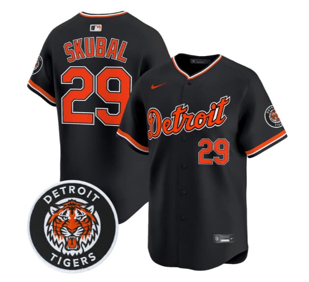 Men's Detroit Tigers 2026 Alternate Vapor Premier Limited Jersey - All Stitched Tarik Skubal