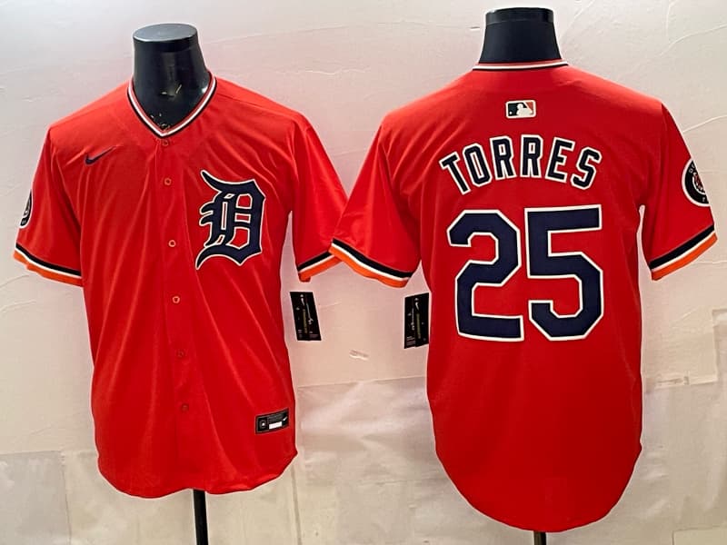 Men's Detroit Tigers 2026 Alternate Vapor Premier Limited Jersey  25 TORRES