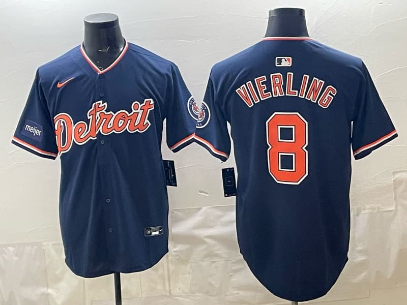 Men's Detroit Tigers 2026 Alternate Vapor Premier Limited Jersey  8 VIERLING