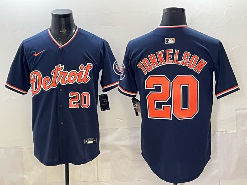 Men's Detroit Tigers 2026 Alternate Vapor Premier Limited Jersey 20 TORKELSON