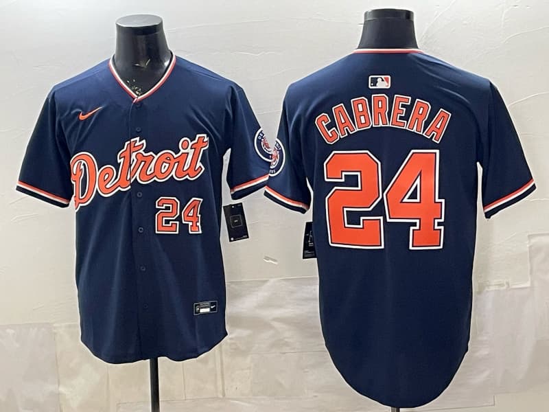 Men's Detroit Tigers 2026 Alternate Vapor Premier Limited Jersey 24   CABRERA