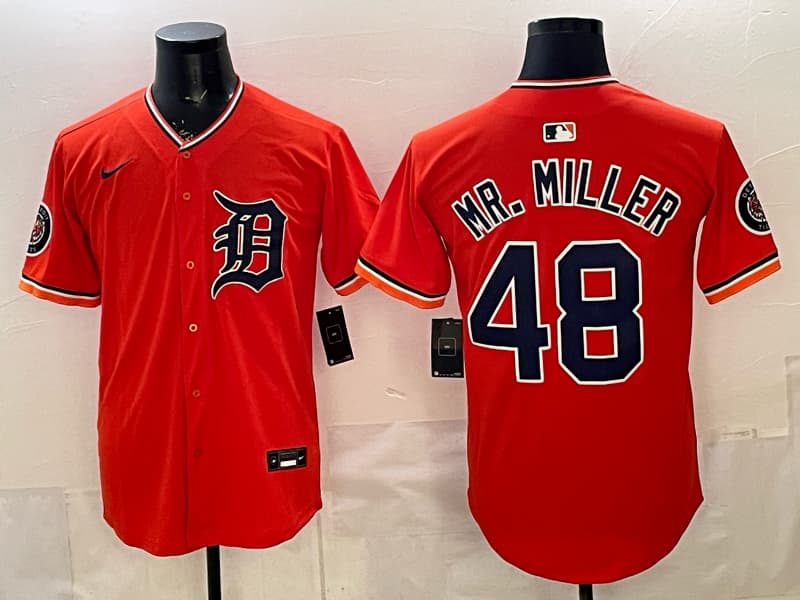 Men's Detroit Tigers 2026 Alternate Vapor Premier Limited Jersey 48 MR.MILLER