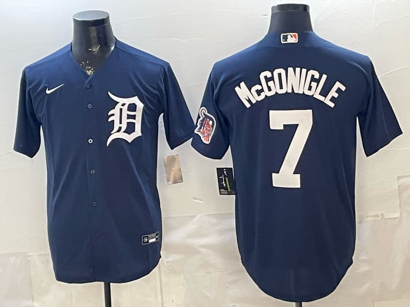 Men's Detroit Tigers 2026 Alternate Vapor Premier Limited Jersey 7 McGONIGLE