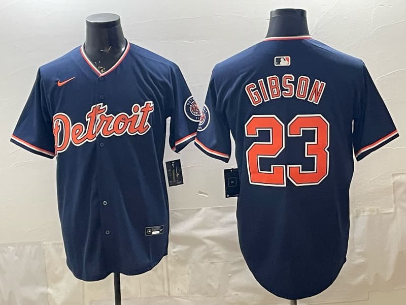 Men's Detroit Tigers 2026 Alternate Vapor Premier Limited Jersey Gibson 23