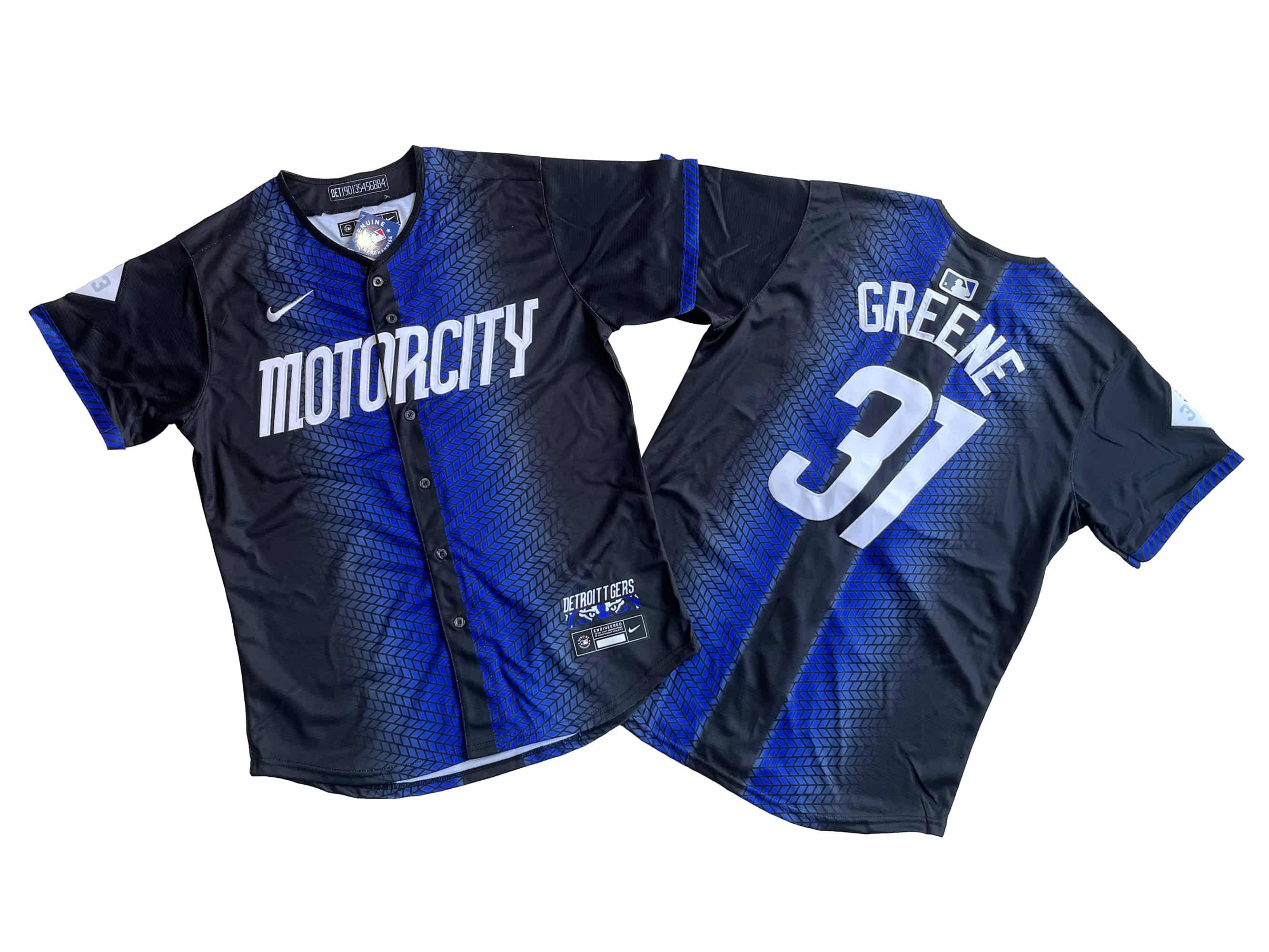 Men's Detroit Tigers Riley Greene Nike Navy 2024 City Connect Limited Jersey