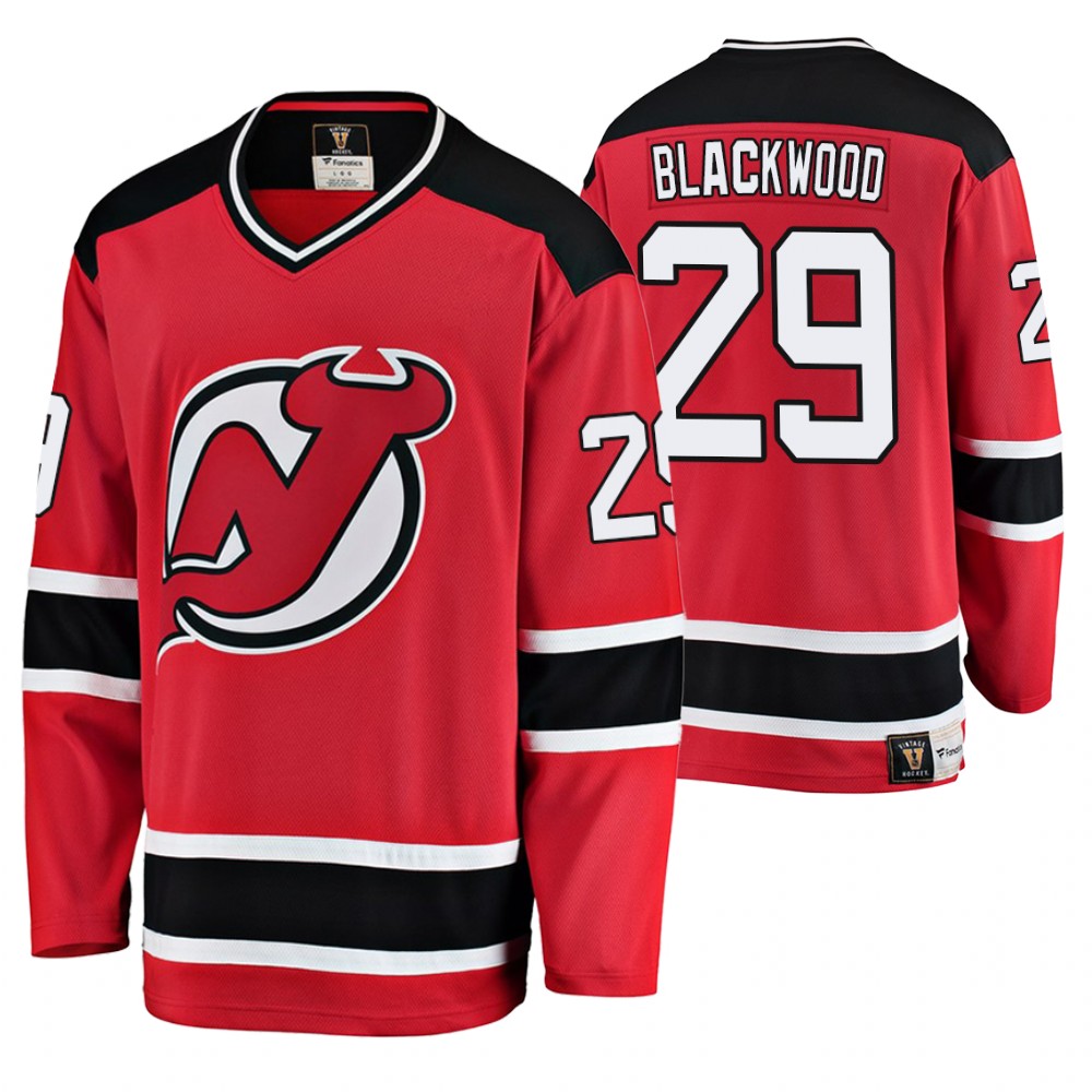 Men's Devils #29 Mackenzie Blackwood Fanatics Branded Premier Breakaway Jersey Red
