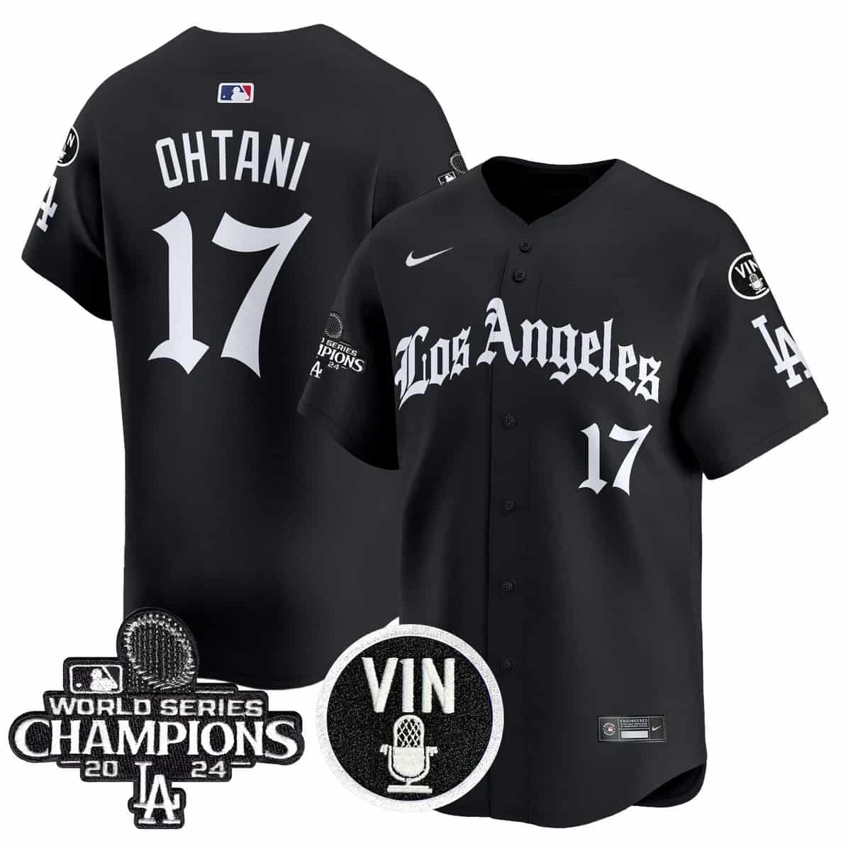 Men's Dodgers 2025 LA Gothic Style Vapor Premier Limited Jersey - All Stitched Shohei Ohtani