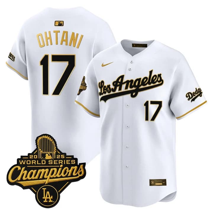Men's Dodgers 2026 Vapor Premier Limited Jersey - World Series Champions Edition -  All Stitched Shohei Ohtani