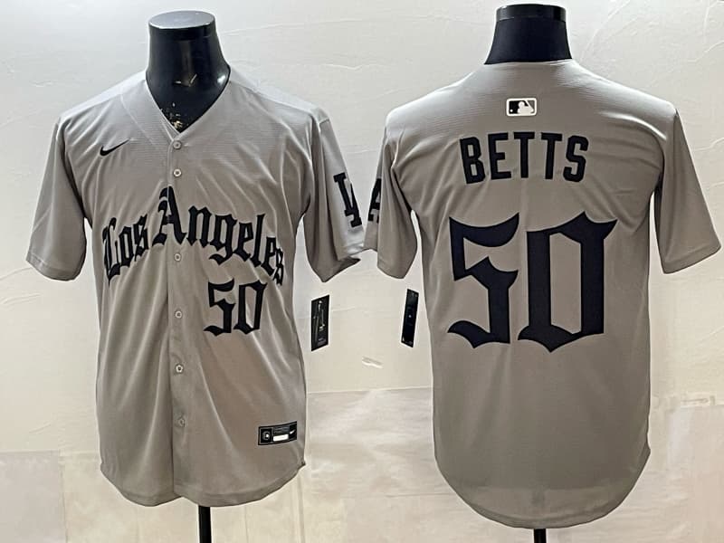 Men's Dodgers Limited Jersey - Stitched Mookie Betts 50