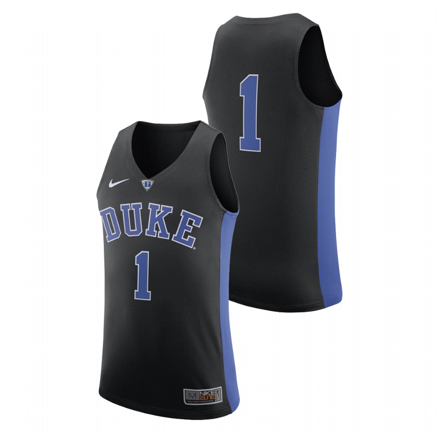 Men's Duke Blue Devils Black Nike Authentic College Basketball Jersey