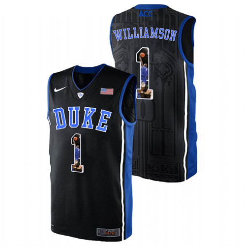 Men's Duke Blue Devils Black Zion Williamson College Basketball Jersey
