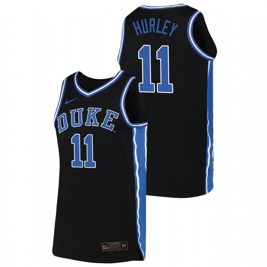 Men's Duke Blue Devils Bobby Hurley Replica 2019-20 College Basketball Jersey Black