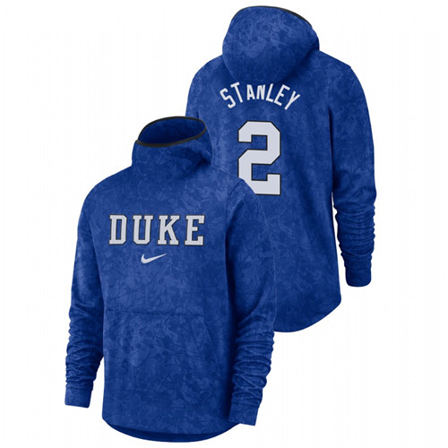 Men's Duke Blue Devils Cassius Stanley Royal Basketball Spotlight Team Logo Pullover Hoodie