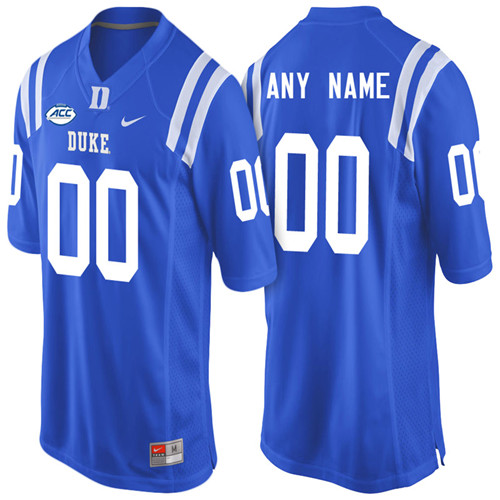 Men's Duke Blue Devils Custom Nike Royal College Football Jersey