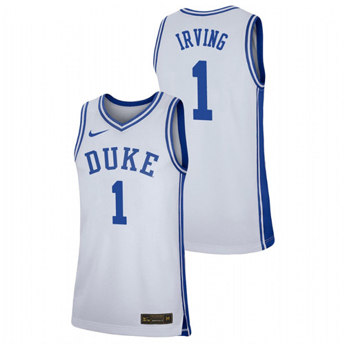 Men's Duke Blue Devils Kyrie Irving Basketball Jersey White
