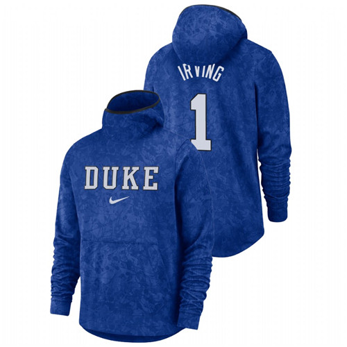 Men's Duke Blue Devils Kyrie Irving Royal Basketball Spotlight Team Logo Pullover Hoodie
