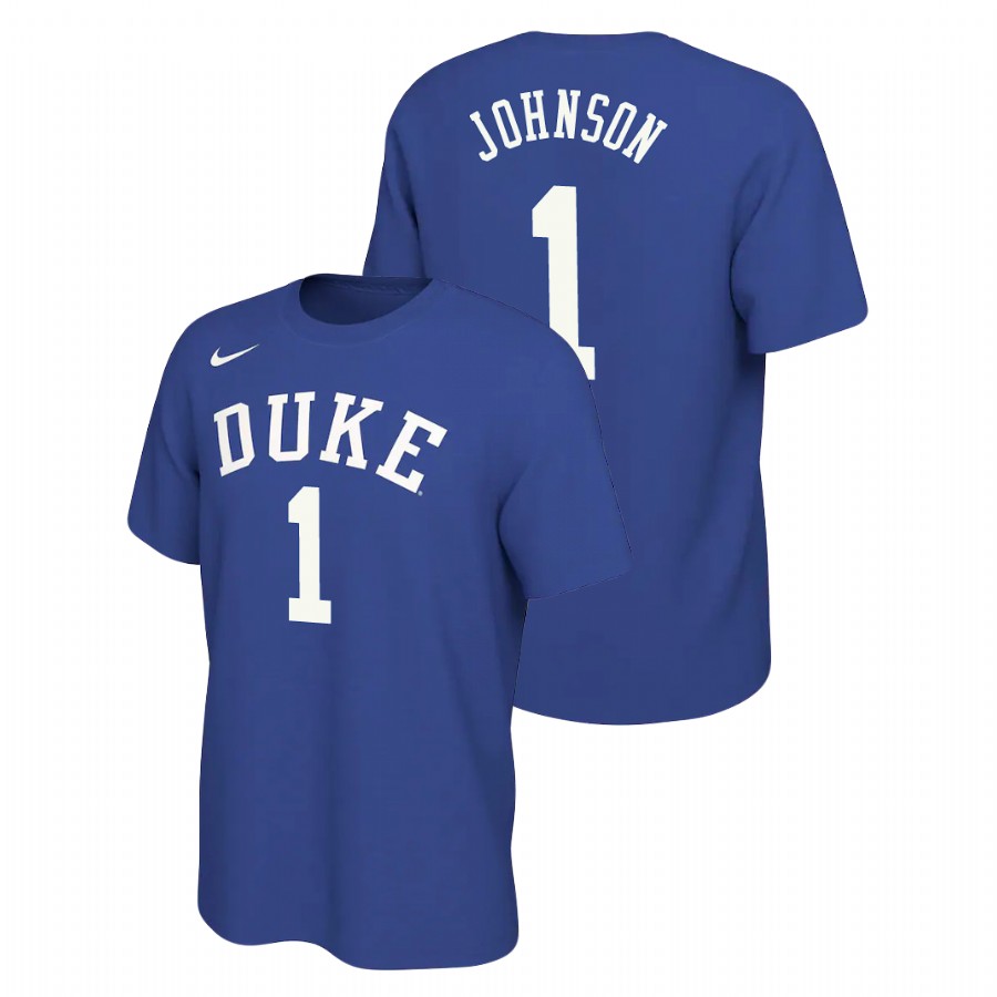Men's Duke Blue Devils Retro Alumni Jalen Johnson Royal Nike T-Shirt