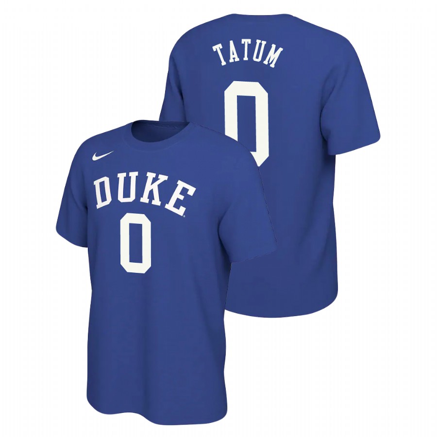 Men's Duke Blue Devils Retro Alumni Jayson Tatum Royal Nike T-Shirt