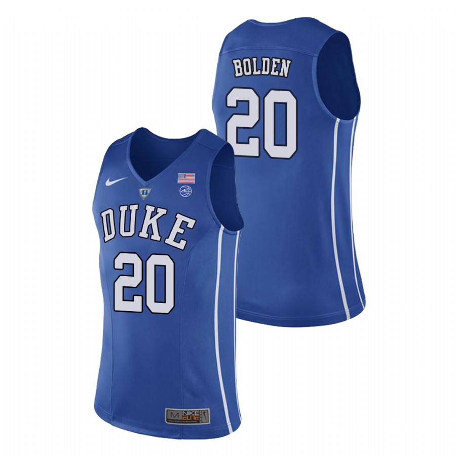 Men's Duke Blue Devils Royal Marques Bolden College Basketball Jersey