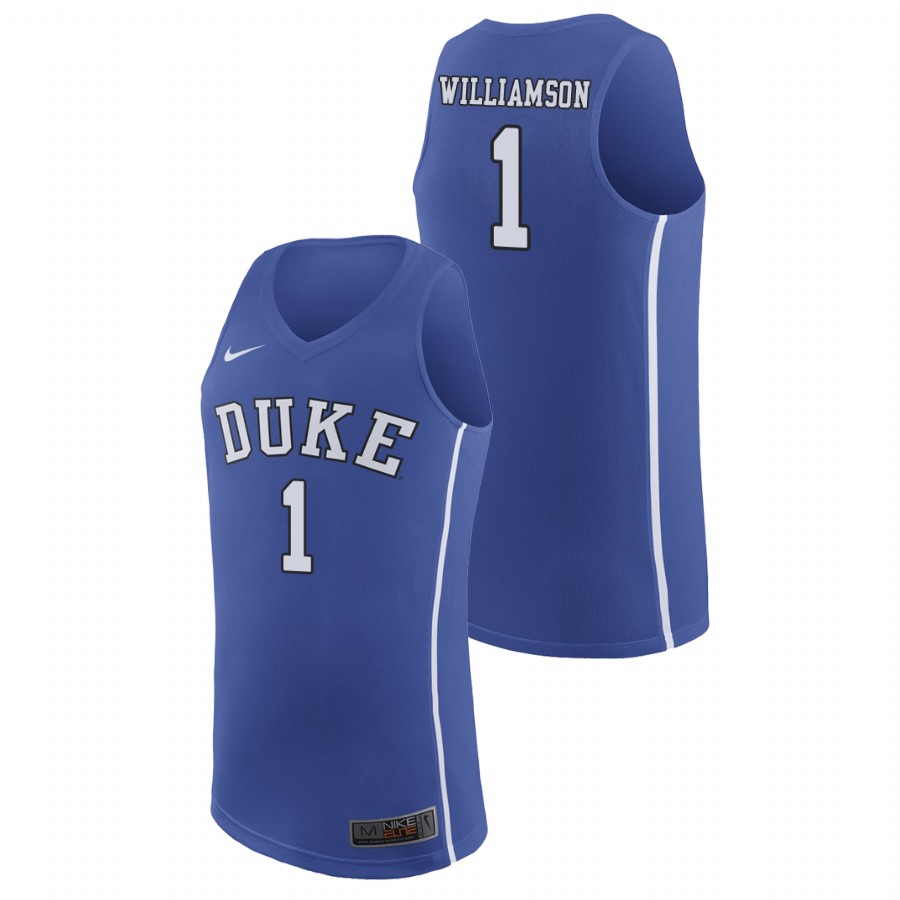 Men's Duke Blue Devils Royal Zion Williamson College Basketball March Madness Jersey