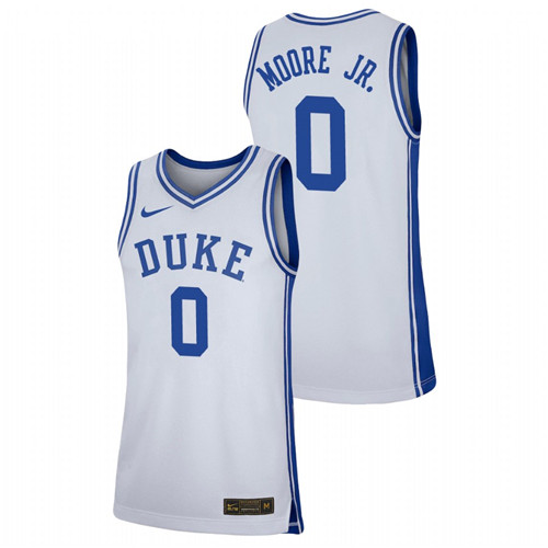 Men's Duke Blue Devils Wendell Moore Jr. Basketball Jersey White