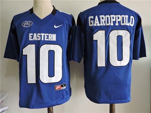 Men's Eastern Illinois Panthers #10 Jimmy Garoppolo Nike Royal NCAA College football Jersey