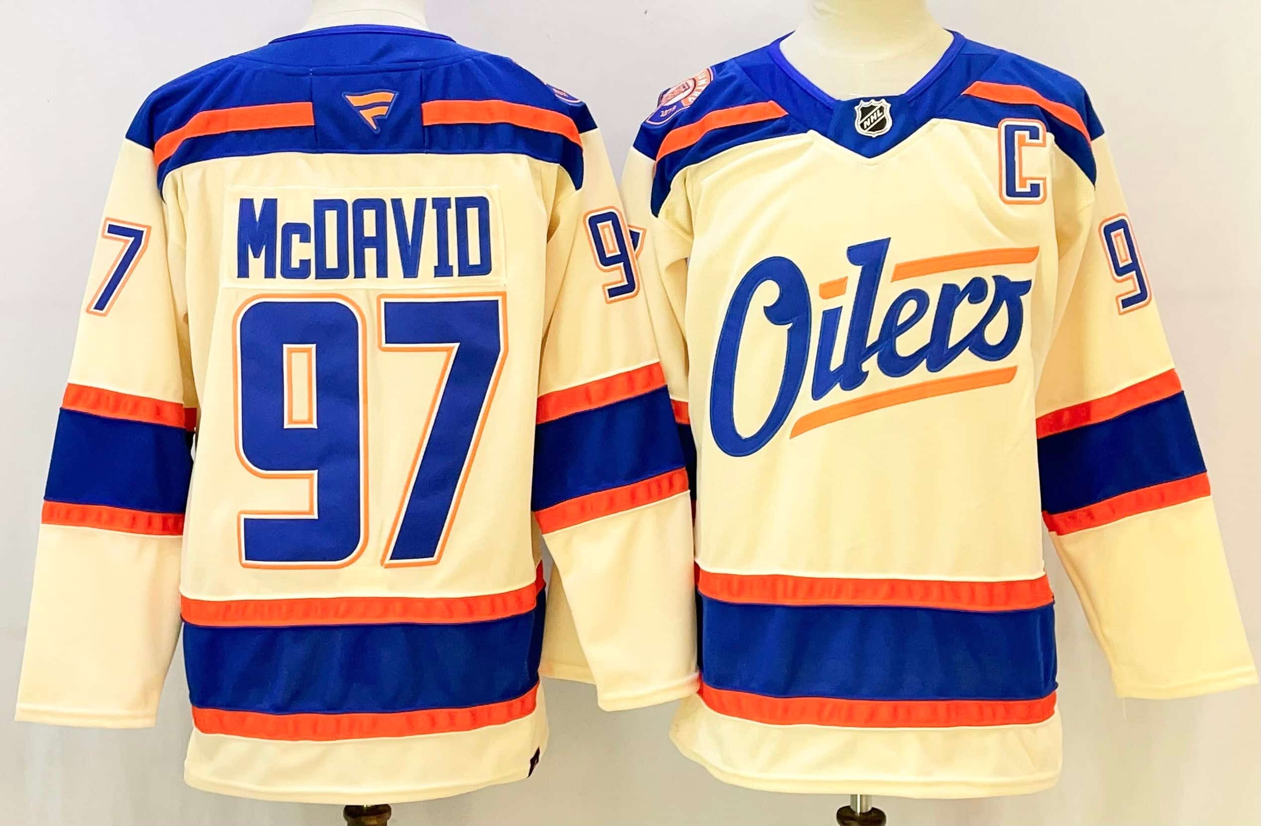 Men's Edmonton  Oilers    Jersey - All Stitched Connor McDavid 97