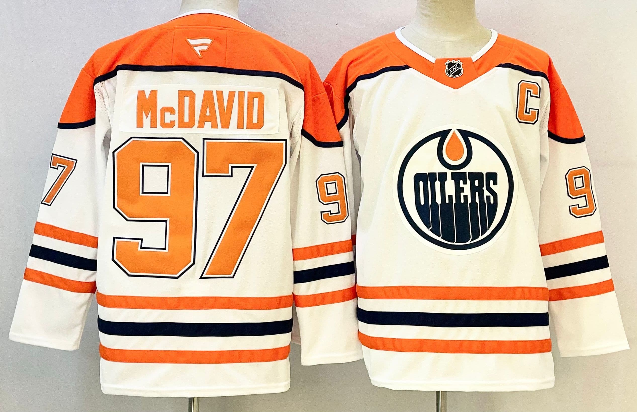 Men's Edmonton  Oilers  Jersey - All Stitched Connor     McDavid 97