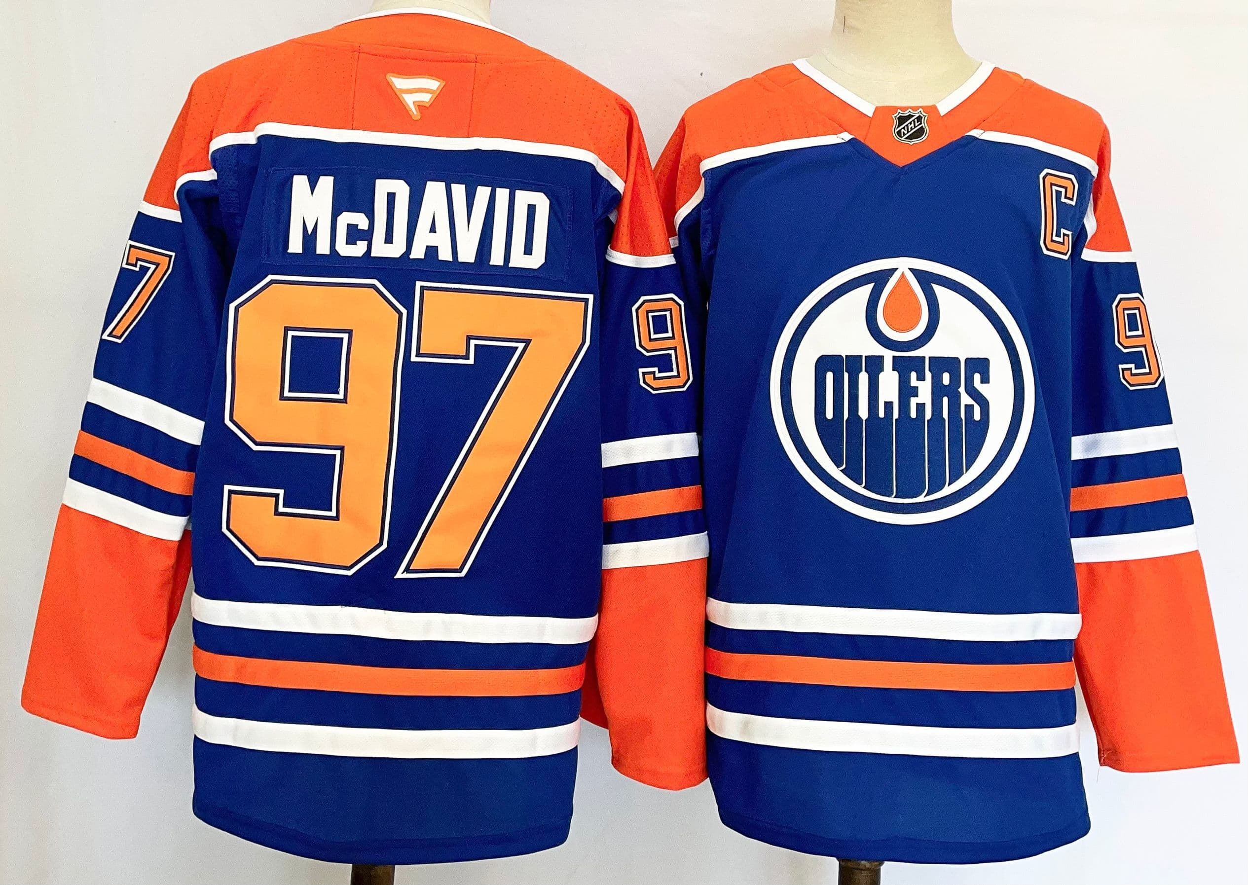 Men's Edmonton  Oilers  Jersey - All Stitched Connor McDavid 97