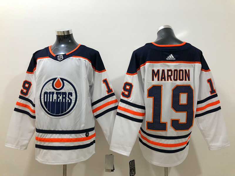 Men's Edmonton Oilers #19 Mikko Koskinen adidas Away White Jersey Stitched