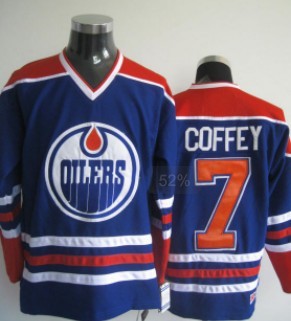 Men's Edmonton Oilers #7 Paul Coffey Royal Blue CCM Jersey Stitched