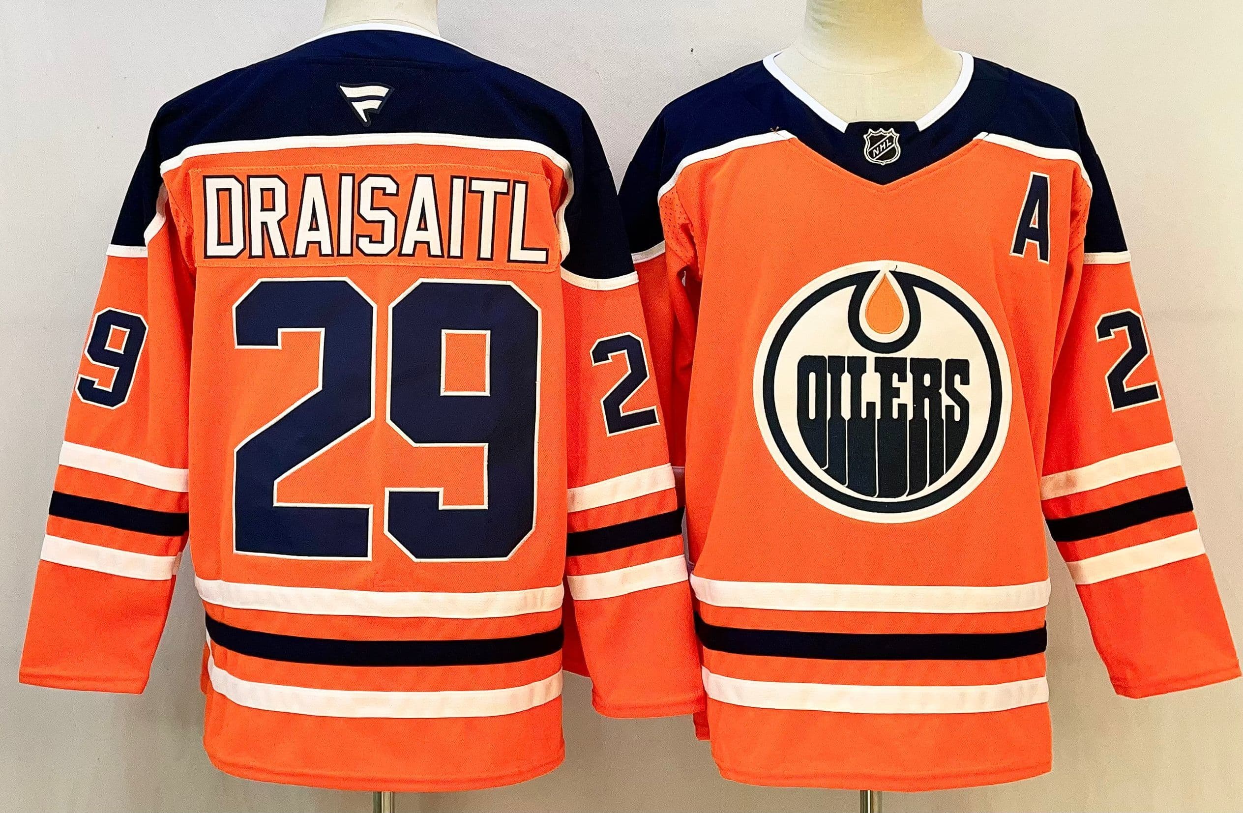 Men's Edmonton Oilers  Jersey -  All Stitched Leon Draisaitl 29