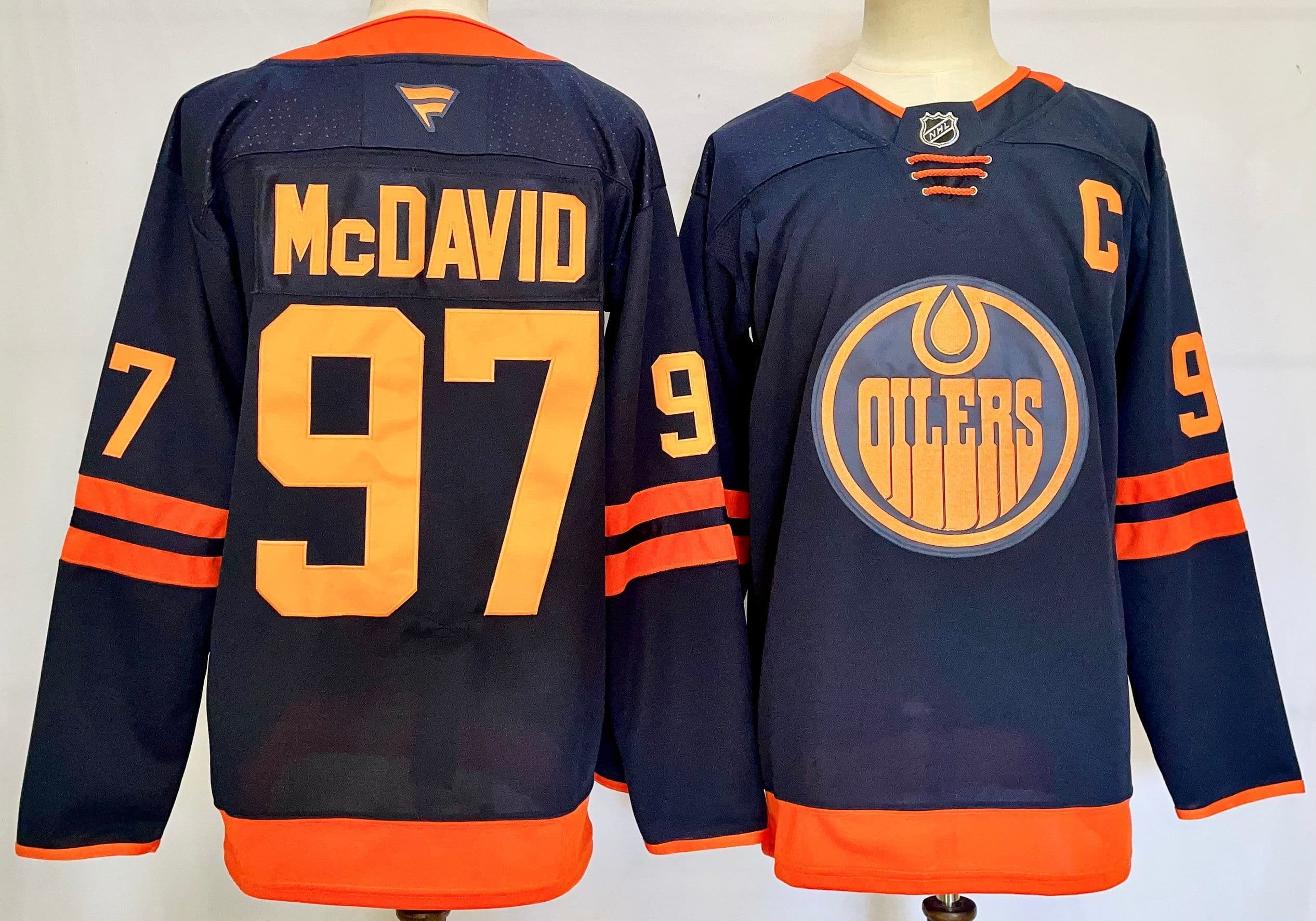 Men's Edmonton Oilers  Jersey - All Stitched Connor McDavid 97