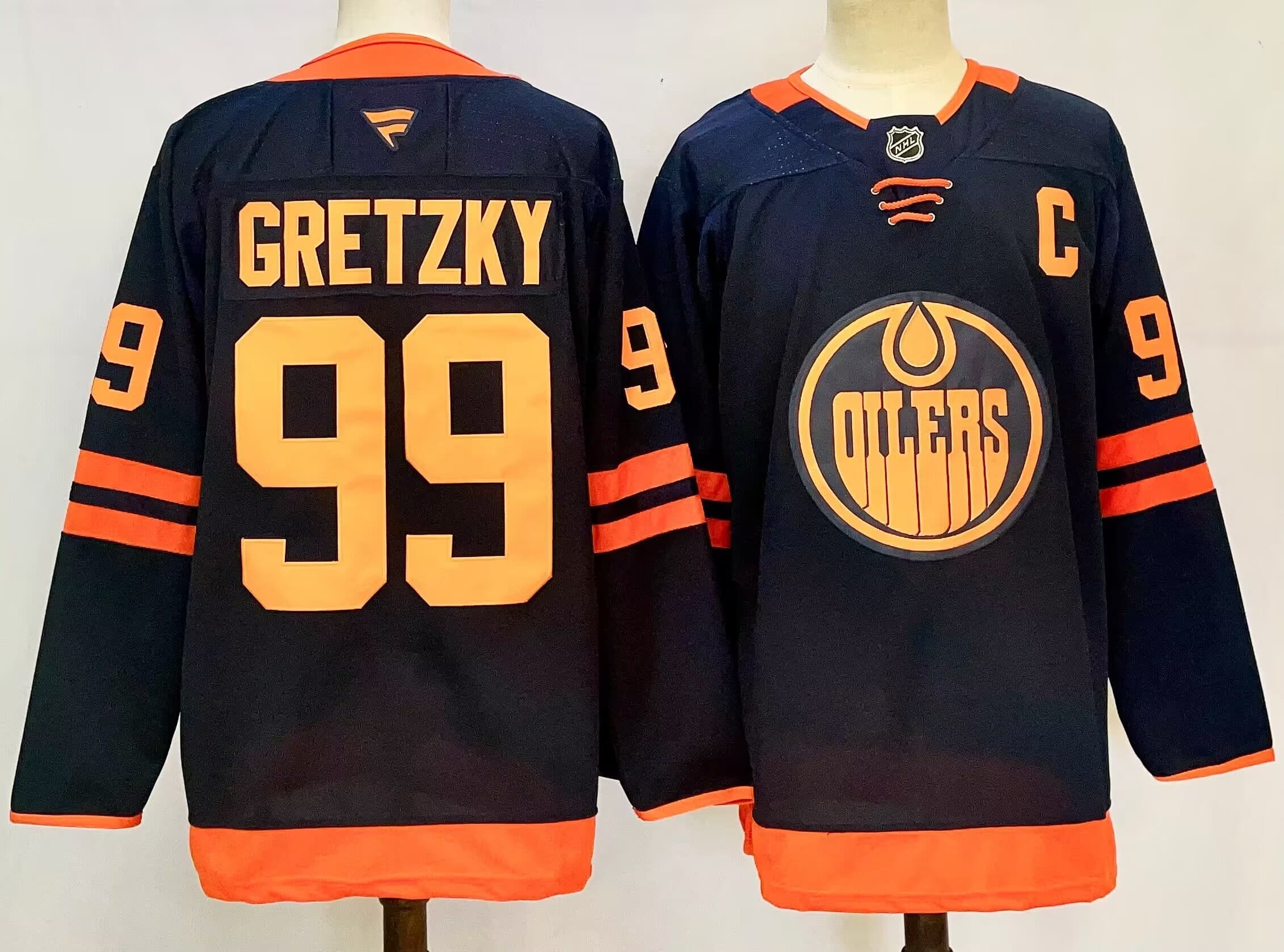 Men's Edmonton Oilers  Jersey - All Stitched Wayne Gretzky 99