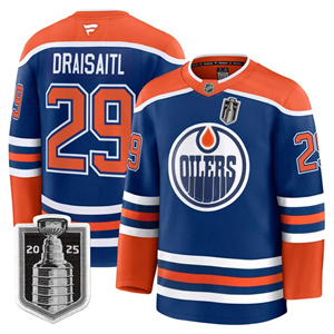 Men's Edmonton Oilers 2025 Stanley Cup Final Premium Jersey - All Stitched Leon Draisaitl