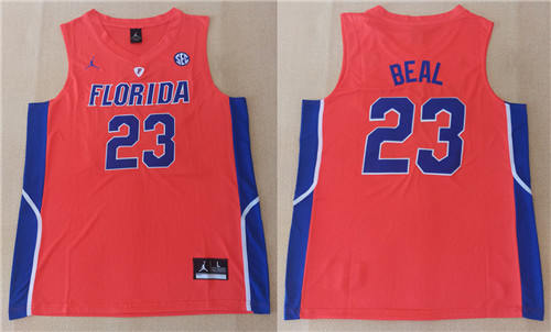 Men's Florida Gators #23 Bradley Beal Jordan Orange College Baketball Jersey